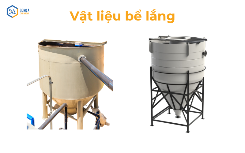 Một số loại vật liệu bể lắng cát